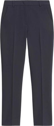 Max Mara Cady sigaretbroek - Dames - Slim Fit Broeken - Blauw - 2XS - Broeken