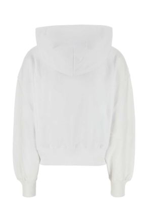 Gucci Womens White Cotton Sweatshirt Whitemix Exterior: Felpe
