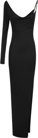 Elisabetta Franchi Red Carpet Cr&ecirc;pe Jersey Slit Dress