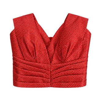 Elisabetta Franchi Top sin mangas - Tops - Mujer - Rojo - XS