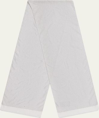 Tom Ford Micro Polka Dot Silk Scarf
