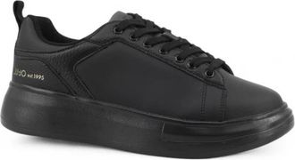 Liu Jo Leather Platform Sneakers - Heren - Sneakers - Zwart - 46 EU - Leer - Schoenen