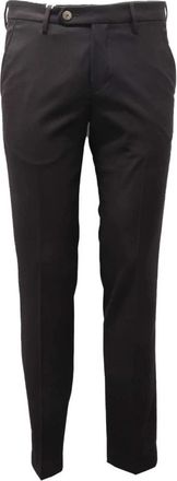 Michael Coal Slim Fit Italiaanse Broek - Heren - Slim Fit Broeken - Zwart - W38 - Polyester - Broeken