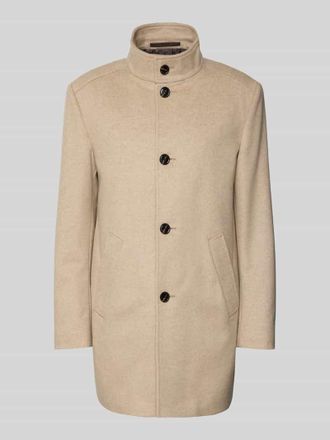 Joop Regular Fit Mantel aus Schurwoll-Mix mit Kaschmir-Anteil Modell MARON in Beige, Gr&ouml;&szlig;e 46