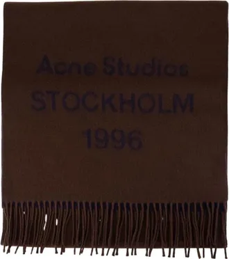 Acne Studios Sciarpa con frange - - Accessories - unisex - Marrone - ONE SIZE