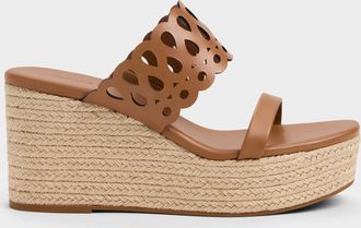 Charles & Keith Cut-Out Espadrille Wedges