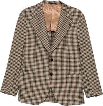 Gabriele Pasini Blazer met ruitpatroon en punt revers - Heren - Blazers - Veelkleurig - L - Jassen