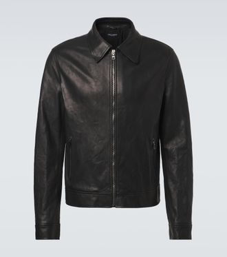 Dolce & Gabbana Leather blouson jacket