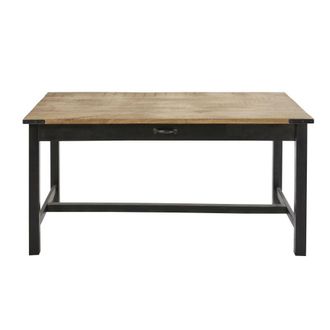 Maisons du monde Mesa de comedor de mango y metal para 6/8 personas L.160