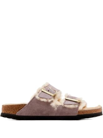 Birkenstock Arizona buckle shearling sandals - women - Calf Suede/Sheep Skin/Shearling/Sheep Skin/Shearling/Polyethylene vinyl acetate (PEVA)/Cor