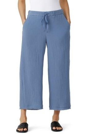Eileen Fisher Wide Leg Organic Cotton Pants in Dusk at Nordstrom Rack, Size Xx-Small