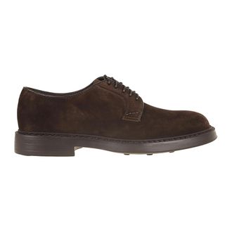 Doucal's Bruine Gesloten Schoenen Elegante Stijl - Heren - Veterschoenen - Bruin - 41 EU - Leer - Schoenen