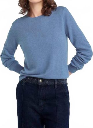Favorite Daughter The Favorite Cashmere Crew Top In River Blue