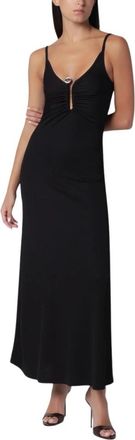 CHRISTOPHER ESBER Droplet Kristal Sluiting Cami Jurk - Dames - Avondkleed - Zwart - S - Polyester - Kleedjes
