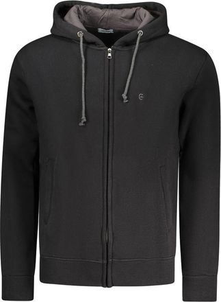 Coveri Moving Zwarte Katoenen Heren Hoodie