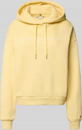 Tommy Hilfiger Relaxed Fit Hoodie aus Baumwoll-Mix in Hellgelb, Größe XXL