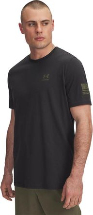 Under Armour Mens Freedom Flag Short Sleeve T Shirt, (003) Black / / Marine Od Green, XL