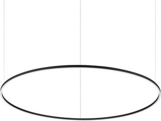 Ideal Lux Ideal Lux ORACLE Slim DALI Dimmable Round 150cm Integrated LED Pendant Ceiling Light Black, 3000K