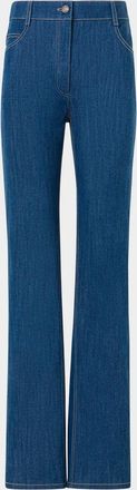 Akris Chess Slim Straight-Leg Jeans
