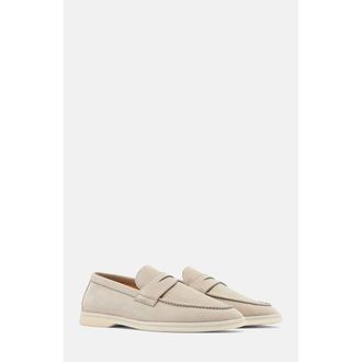 Scarosso Luciano Loafers in Sand - Suede at Nordstrom, Size 40.5