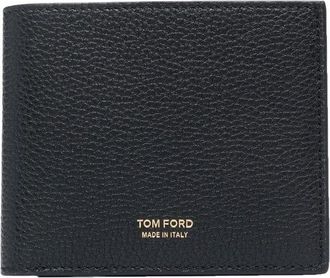 Tom Ford logo-detail leather cardholder - men - Calf Leather - One Size - Black