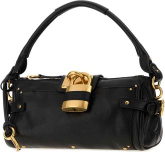 Chlo&eacute; Womens Black Leather Paddington Shoulder Bag Borse A Tracolla