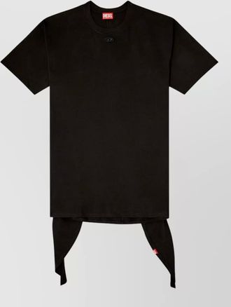 Diesel cotton tie-front mini dress