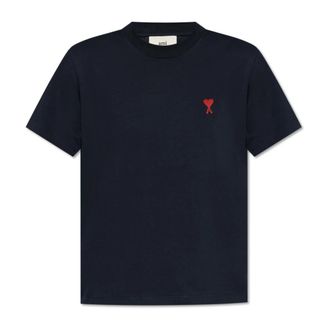 Ami T-Shirts, female, Blue, Size: 2XS Ami de Coeur T-Shirt