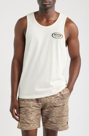 Brixton Rhett Logo Graphic Tank in Off White at Nordstrom, Size Xx-Large
