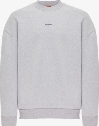 Genti Backprint Sweater | Lichtgrijs