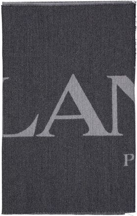 Lanvin Gray Silk Womens Scarf