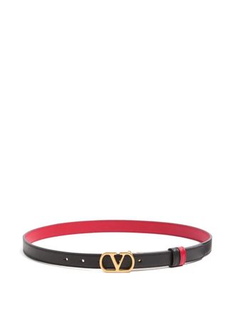 Valentino Garavani Cintura VLogo Signature reversibile - Nero
