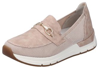 Rieker Slip-On Sneaker RIEKER Slipper vegan, Damen, Gr. 36, rosa (ros&eacute;), Lederimitat, Textil, Schuhe Slip-On Sneaker, Slipper, Freizeitschuh mit eleganter Zi