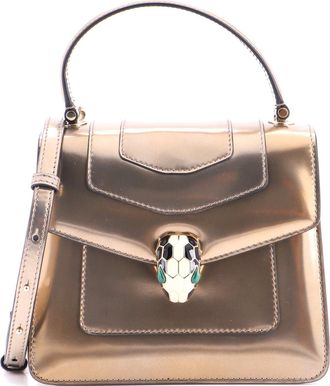 Bulgari Serpenti Top Handle Bag Patent Small