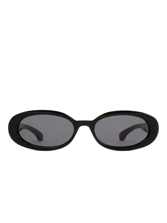 Sporty & Rich oval-frame sunglasses - Black