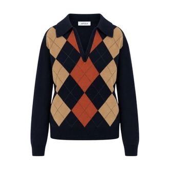 Jucca V-hals Gebreide Kleding - Dames - Truien - Blauw - Maat: XS Wol