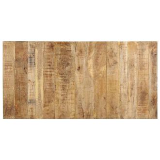 Berkfield Home Decorative Dining Table 180x90x76 cm Rough Mango Wood in Brown | Size: 180 x 90 x 76 cm