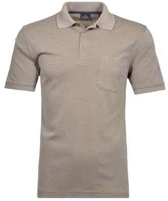 Ragman Longshirt RAGMAN, Herren, Gr. 102, braun (kitt, 881), Baumwollmischung, ohne Ausschnitt, Shirts Longshirt