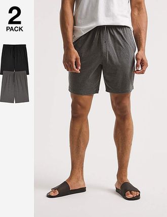 Jacamo Pack 2 Jersey Lounge Shorts