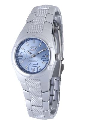 Chronotech Womens Light Blue Watch - Silver - One Size