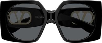 Valentino Sunglasses Vg0002 S 001 Black/Grey Women
