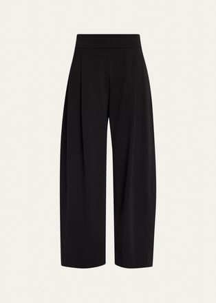Lafayette 148 New York Walker Cropped Barrel-Leg Pants