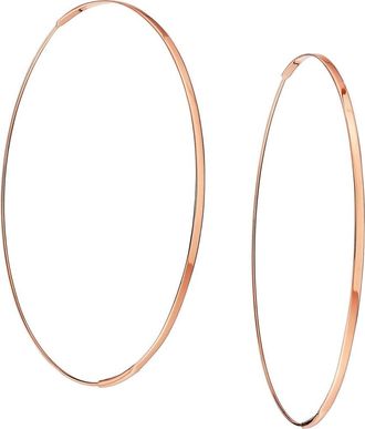 Lana Jewelry 14K Gold Large Flat Magic Hoop Earrings in Rose Gold at Nordstrom