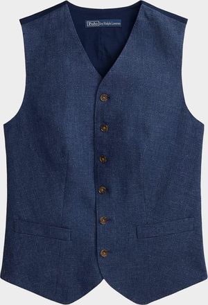 Polo Ralph Lauren Buttoned Linen-Cotton Vest