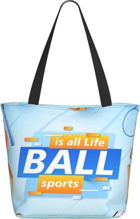 AOOEDM Ball Is All The Life Ladies Shopping Bag 13x11x7in.The Perfect ValentineS Day Gift.It Is The Best ValentineS Day Gift For Mom, Daughter, Wife,Etc