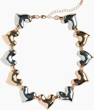 H&M Halskette mit herzf&ouml;rmigen Gliedern - Gold