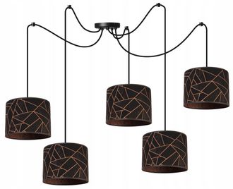 OEM L&aacute;mpara De Techo Colgante, Pantalla Con Estampado De Ara&ntilde;a, Cobre