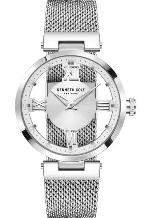 Kenneth Cole Womens 10008030B Ladies Classic Watch - Silver - One Size
