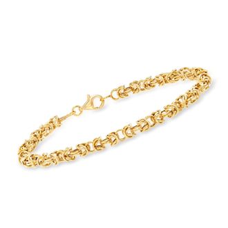 Ross-Simons 18kt Yellow Gold Byzantine Bracelet