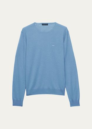 Prada Mens Superfine Wool Crewneck Sweater
